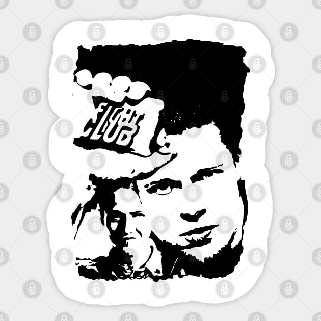 Fight club Sticker by SirTeealot